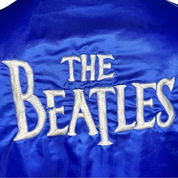Vtg 70s The Beatles Satin Jacket